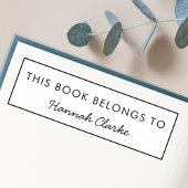 Dieses Buch gehört | Modernes Buchzeichen Permastempel