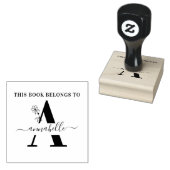 Dieses Buch gehört | Monogramm Gummistempel (Stempel)