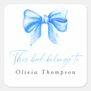 Dieses Buch gehört Quadratischer Aufkleber