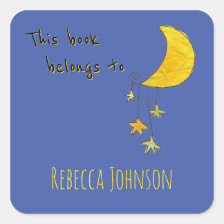 Dieses Buch gehört Quadratischer Aufkleber