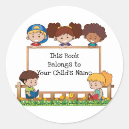 Dieses Buch gehört Runder Aufkleber