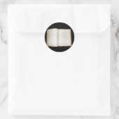 Dieses Buch gehört Runder Aufkleber (Tasche)