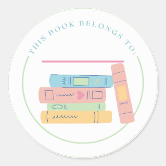 Dieses Buch gehört Runder Aufkleber