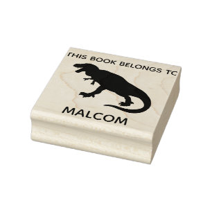 Dieses Buch gehört T-Rex Dinosaurier Kids Custom Gummistempel