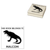 Dieses Buch gehört T-Rex Dinosaurier Kids Custom Gummistempel (Stempel)