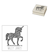 Dieses Buch gehört unicorn Gummistempel (Stempel)