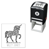 Dieses Buch gehört unicorn Permastempel (Beispiel)