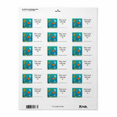 Dieses Buch gehört unter dem Meer Adressaufkleber (Vorne)