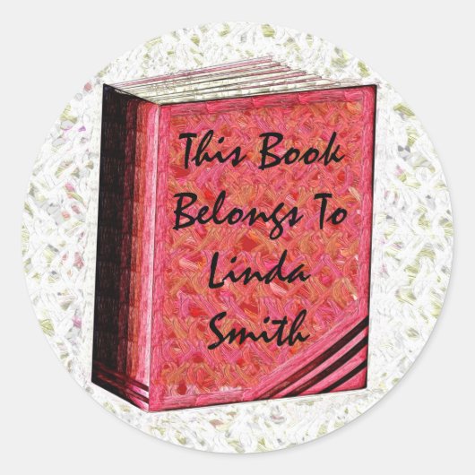 Dieses Buch gehört zu.. Aufkleber (Vorderseite)