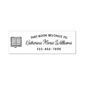 Dieses Buch gehört zu - Briefmarke aus selbstgenei Permastempel (Design)