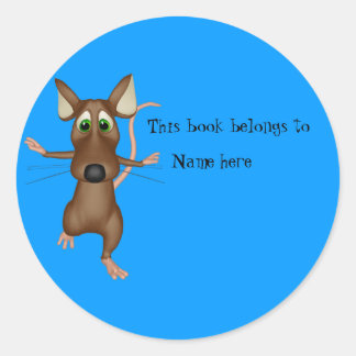 "Dieses Buch gehört zu" Buchkleber Runder Aufkleber