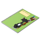 Dieses Buch gehört zu, Cat und Paint Brushs, Green (Linke Seite)