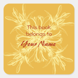 Dieses Buch gehört zu den Aufklebern für Blume Quadratischer Aufkleber