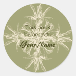 Dieses Buch gehört zu den Aufklebern für Blume Runder Aufkleber