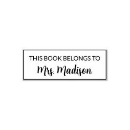 Dieses Buch gehört zu der Briefmarke für Lehrer Permastempel