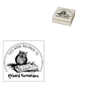 Dieses Buch gehört zu einem Niedlichen Eule-Buch Gummistempel (Stempel)