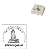 Dieses Buch gehört zu einem Niedlichen Eule-Buch Gummistempel (Stempel)