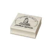 Dieses Buch gehört zu einem Niedlichen Eule-Buch Gummistempel (Stempel)