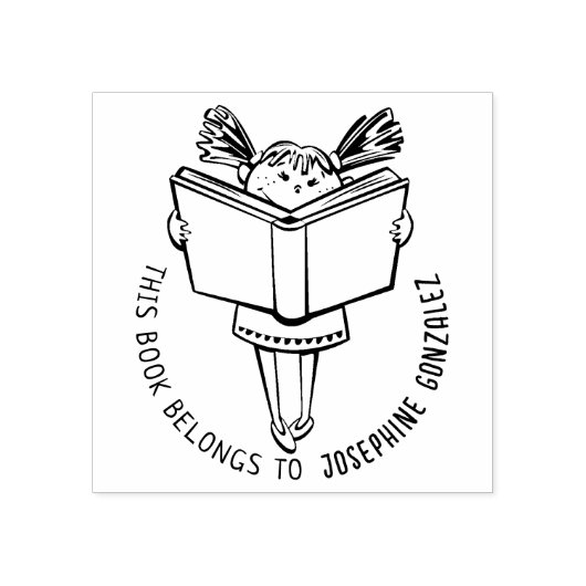 Dieses Buch gehört zu einem Niedlichen Mädchenbuch Gummistempel (Prägung)