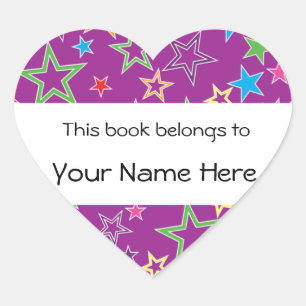 Dieses Buch gehört zu einem Personalisierten Aufkl Herz-Aufkleber