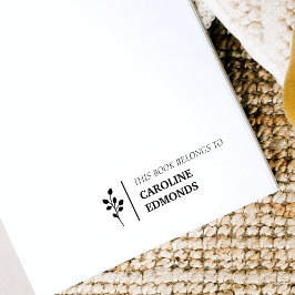 Dieses Buch gehört zu einem Personalisierten Namen Permastempel