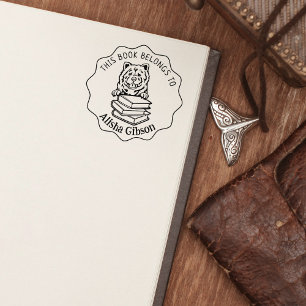 Dieses Buch gehört zu einer Niedlichen Chow-Klasse Gummistempel