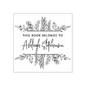 Dieses Buch gehört zu Greenery Individuelle Name S Gummistempel (Prägung)