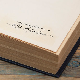Dieses Buch gehört zu Handschrift Name Permastempel