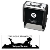 Dieses Buch gehört zu Individuelle Name Chic Perso Permastempel (Beispiel)