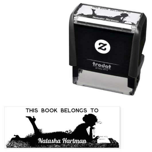 Dieses Buch gehört zu Individuelle Name Chic Perso Permastempel (Beispiel)
