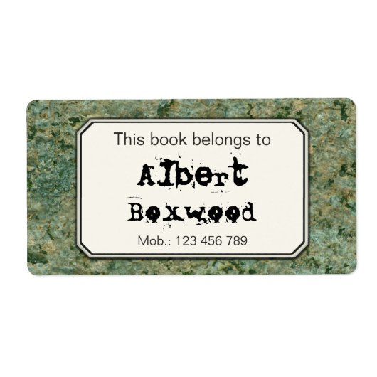 Dieses Buch gehört zu Individuelle Name Rock Textu (Vorne)