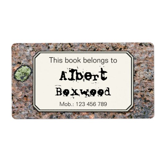 Dieses Buch gehört zu Individuelle Name Rock Textu (Vorne)