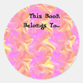 Dieses Buch gehört zu ...Label Runder Aufkleber