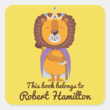 DIESES BUCH GEHÖRT ZU LION KING with CROWN