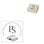 Dieses Buch gehört zu Monogramm mit Personalisiert Gummistempel (Stempel)