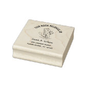 Dieses Buch gehört zu Name Address Buchzeichen Cat Gummistempel (Stempel)