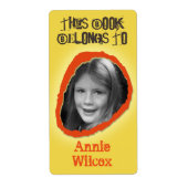 Dieses Buch gehört zu neutralen Individuellen Name (Vorne)