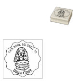 Dieses Buch gehört zu, Niedlich Cocker Spaniel Gummistempel (Stempel)