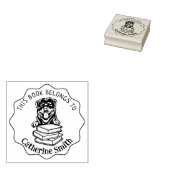 Dieses Buch gehört zu, Niedlich Rottweiler Gummistempel (Stempel)