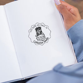 Dieses Buch gehört zu, Niedlich Rottweiler Gummistempel