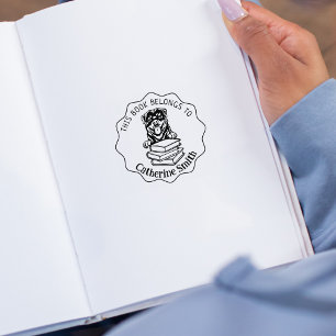 Dieses Buch gehört zu, Niedlich Rottweiler Gummistempel