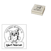 Dieses Buch gehört zu, Niedliche Eule, Kinderbuch Gummistempel (Stempel)