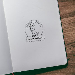 Dieses Buch gehört zu Niedlichem Hirsch, Kinderbuc Gummistempel