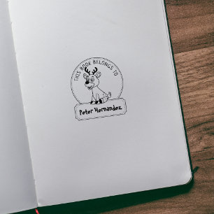 Dieses Buch gehört zu Niedlichem Hirsch, Kinderbuc Gummistempel