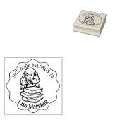 Dieses Buch gehört zu Niedlichem Poodle Gummistempel (Stempel)