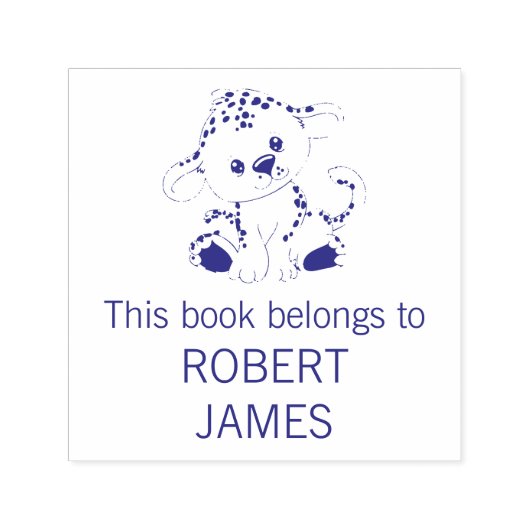 Dieses Buch gehört zu Niedlichen Personalisierten Permastempel (Design)