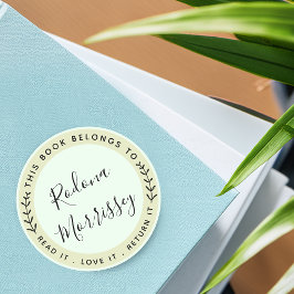 Dieses Buch gehört zu Personalisierten Runder Aufkleber
