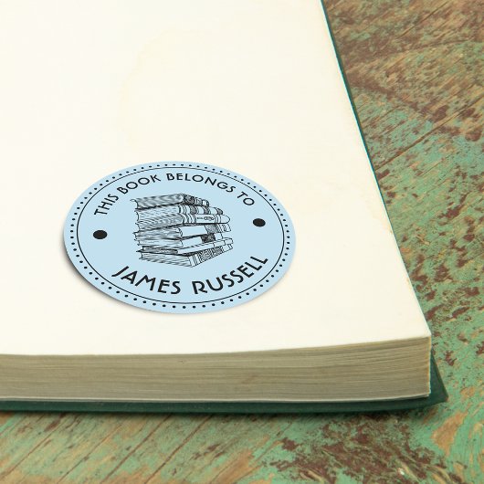 Dieses Buch gehört zu Personalisierten Runder Aufkleber