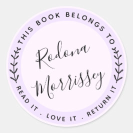Dieses Buch gehört zu Personalisierten Runder Aufkleber