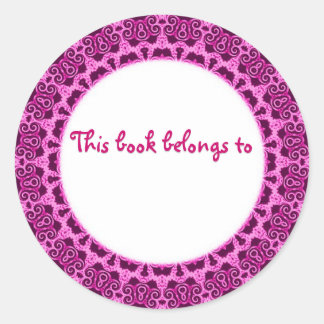 DIESES BUCH GEHÖRT ZU... RUNDER AUFKLEBER